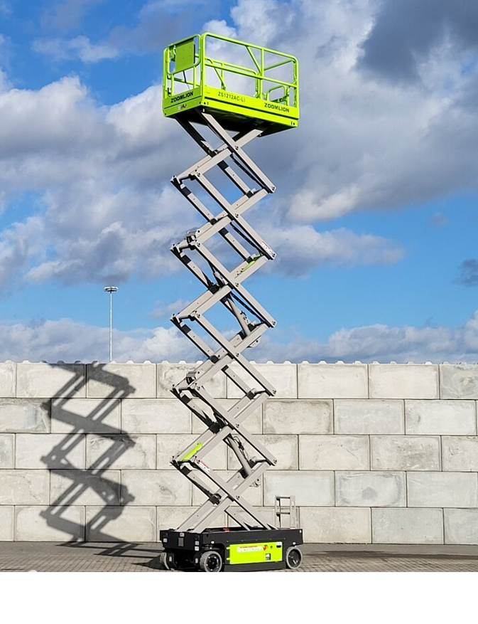 elevador de tijera verde